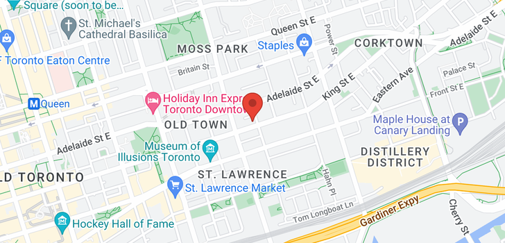 map of 248 KING  ST E